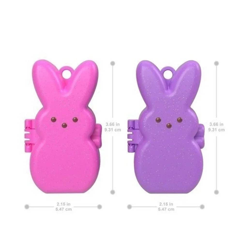 Polly‎ Pocket Peeps Playland 2 Pack NEW Easter Bunny Mini Playsets